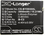 3.85V, Li-Polymer, 3950mAh, SmartPhone battery fits Vivo, Bbk, B-c2, Vivo X9s Plus, 15.21Wh Mobile, SmartPhone Cameron Sino Technology Limited (Smartphone)