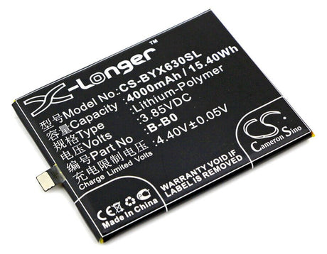 3.85V, Li-Polymer, 4000mAh, SmartPhone battery fits Bbk, Vivo, B-b0, Vivo Xplay 6, Vivo Xplay 6 Dual Sim, 15.4Wh Mobile, SmartPhone Cameron Sino Technology Limited (Smartphone)