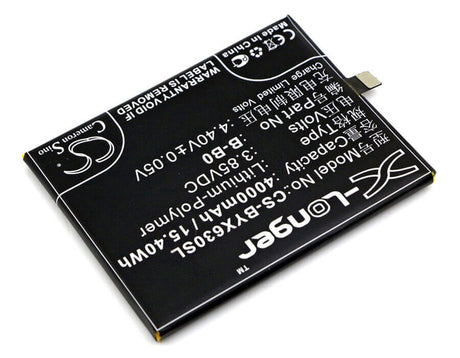 3.85V, Li-Polymer, 4000mAh, SmartPhone battery fits Bbk, Vivo, B-b0, Vivo Xplay 6, Vivo Xplay 6 Dual Sim, 15.4Wh Mobile, SmartPhone Cameron Sino Technology Limited (Smartphone)