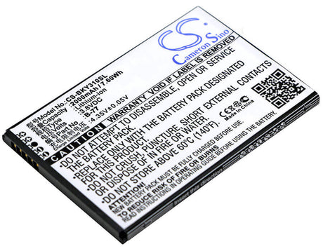 3.8V, Li-ion, 2000mAh, SmartPhone battery fits Bbk, Vivo, B-77, Vivo Y31, Vivo Y31a, 7.6Wh Mobile, SmartPhone Cameron Sino Technology Limited (Smartphone)