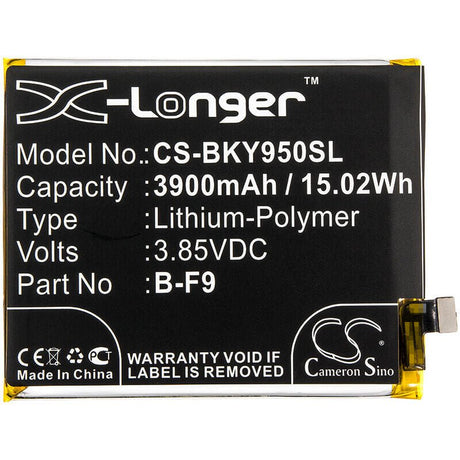 3.85V, Li-Polymer, 3900mAh, SmartPhone battery fits Bbk, B-f9, Vivo Y95, 15.02Wh Mobile, SmartPhone Cameron Sino Technology Limited (Smartphone)