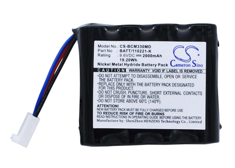 9.6V, Ni-MH, 2000mAh, Medical battery fits Bci, 120221, 20600a1 8200 Capnocheck Co2 Mo, 3303 Hand Held Pulse Oximete, 19.20Wh Medical Cameron Sino Technology Limited (Medical)