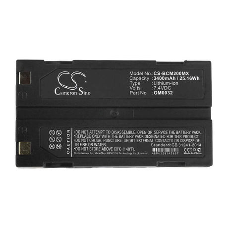 7.4V, Li-ion, 3400mAh, Medical battery fits Bci, Smiths, 6082, Capnocheck 8400, Capnocheck 8401, 25.16Wh Medical Cameron Sino Technology Limited (Medical)