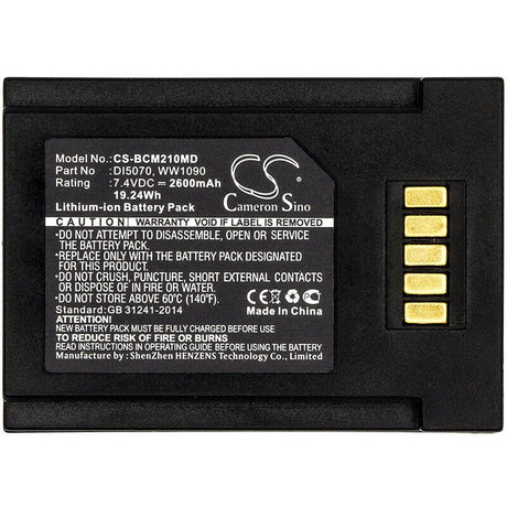 7.4V, Li-ion, 2600mAh, Medical battery fits Bci, Di5070, Spectro2 20, Spectro2 10, 19.24Wh Medical Cameron Sino Technology Limited (Medical)