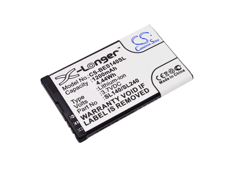 3.7V, Li-ion, 1200mAh, SmartPhone battery fits Clarity, Telekom, Doro, Myphone, Evolveo, Bea-fon, 380128, Sl140, Sl240, 4.44Wh Mobile, SmartPhone Cameron Sino Technology Limited (Smartphone)