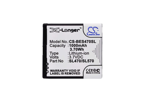 3.7V, Li-ion, 1000mAh, SmartPhone battery fits Olympia, Bea-fon, Sl470/sl570, S480, Sl470, 3.7Wh Mobile, SmartPhone Cameron Sino Technology Limited (Smartphone)