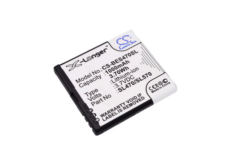 3.7V, Li-ion, 1000mAh, SmartPhone battery fits Olympia, Bea-fon, Sl470/sl570, S480, Sl470, 3.7Wh Mobile, SmartPhone Cameron Sino Technology Limited (Smartphone)