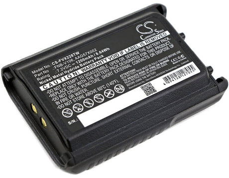 7.2V, Ni-MH, 1200mAh, Two-Way Radio battery fits Bearcom, Vertex, Yaesu, Aag57x002, Bc-95, 8.64Wh Two-Way Radio Cameron Sino Technology Limited