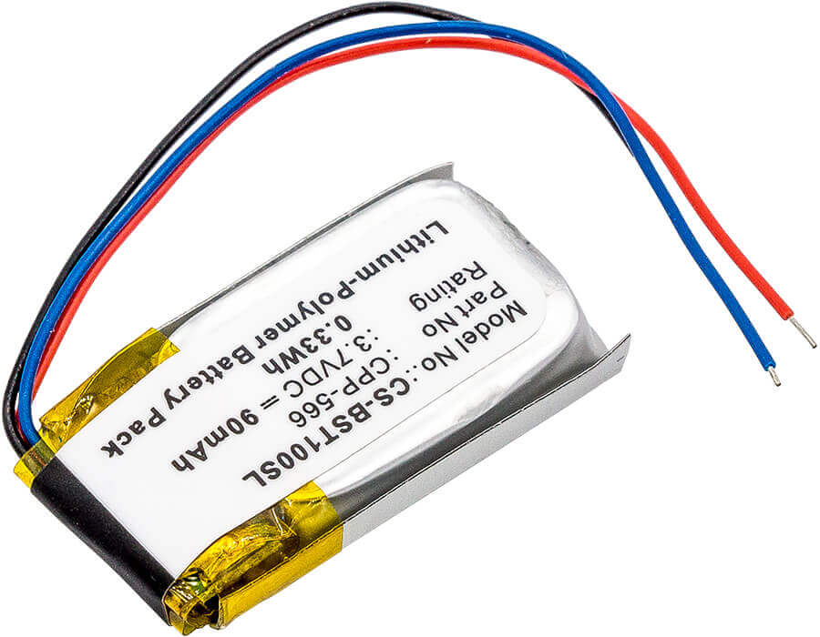 3.7V, Li-Polymer, 90mAh, Headset battery fits Beats, Cpp-566, Pb1, Pb2, 0.33Wh Wireless Headset Cameron Sino Technology Limited