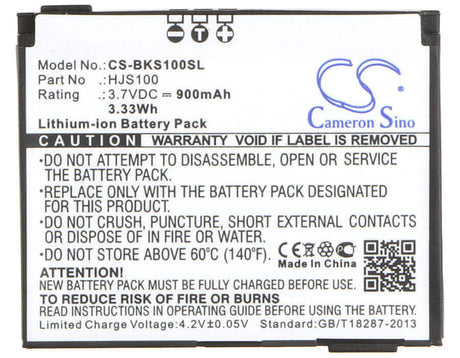 3.7V, Li-ion, 900mAh, GPS battery fits Becker, 338937010208, Hjs 100, Hjs-100, 3.33Wh GPS, Navigator Cameron Sino Technology Limited