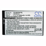 3.7V, Li-ion, 1200mAh, GPS battery fits Becker, 38799440, Traffic Assist 7916, Traffic Assist Pro, 4.44Wh GPS, Navigator Cameron Sino Technology Limited