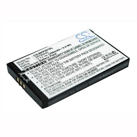 3.7V, Li-ion, 1200mAh, GPS battery fits Becker, 38799440, Traffic Assist 7916, Traffic Assist Pro, 4.44Wh GPS, Navigator Cameron Sino Technology Limited