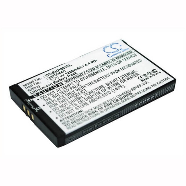 3.7V, Li-ion, 1200mAh, GPS battery fits Becker, 38799440, Traffic Assist 7916, Traffic Assist Pro, 4.44Wh GPS, Navigator Cameron Sino Technology Limited
