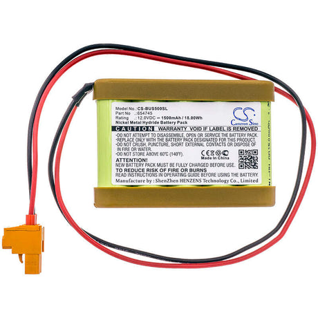 12.0V, Ni-MH, 1500mAh, Door Lock battery fits Besam, 120589, Folgende Gerate Psmb-5, 18Wh Door Lock Cameron Sino Technology Limited