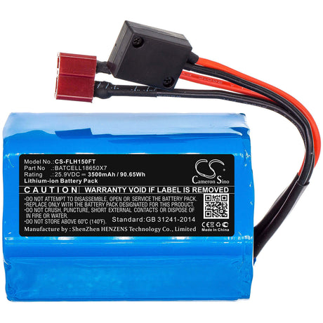 25.9V, Li-ion, 3500mAh, Flashlight battery fits Bigblue, Batcell18650x7, Cb30000p-ii, Tl8000p, 90.65Wh Flashlight Cameron Sino Technology Limited
