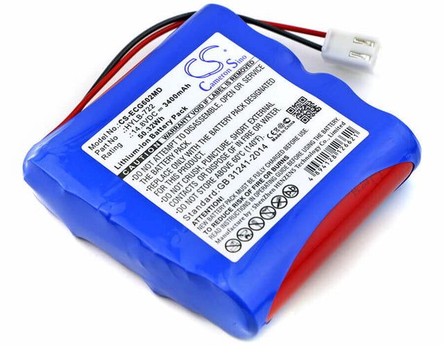 14.8V, Li-ion, 3400mAh, Medical battery fits Biocare, Hylb-722, Ecg-6010, Ecg-6020, 50.32Wh Medical Cameron Sino Technology Limited (Medical)