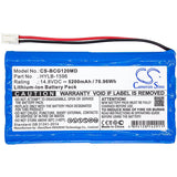 14.8V, Li-ion, 5200mAh, Medical battery fits Biocare, Hylb-1596, Ie12, Ie12a, 76.96Wh Medical Cameron Sino Technology Limited (Medical)