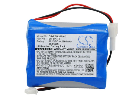 11.1V, Li-ion, 2600mAh, Medical battery fits Gima, Bionet, Bm-bat-4, Bm3, Bm3 Plus, 28.86Wh Medical Cameron Sino Technology Limited (Medical)