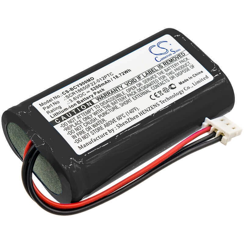 3.6V, Li-ion, 5200mAh, Medical battery fits Bionet, Scr18650f22-012ptc, Oximete Oxy9 Wave, 18.72Wh Medical Cameron Sino Technology Limited (Medical)