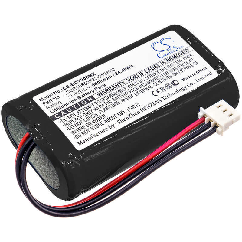 3.6V, Li-ion, 6800mAh, Medical battery fits Bionet, Scr18650f22-012ptc, Oximete Oxy9 Wave, 24.48Wh Medical Cameron Sino Technology Limited (Medical)