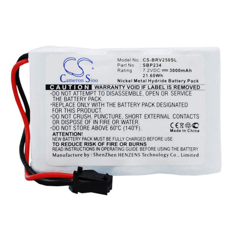 7.2V, Ni-MH, 3000mAh, Dog Collar battery fits Birddog, Sbp234, Version 2.5, Version 3, 21.6Wh Dog Collar Cameron Sino Technology Limited