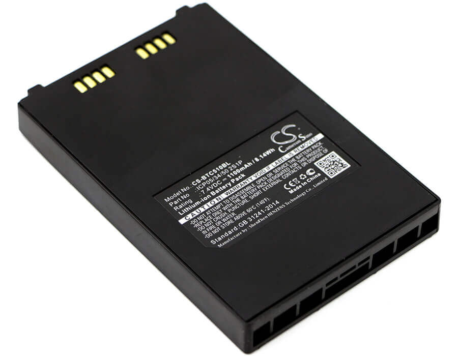 7.4V, Li-ion, 1100mAh, Payment Terminal battery fits Bitel, Icp05/34/50 2s1p, Ic 5100, Ic5100, 8.14Wh Payment Terminal Cameron Sino Technology Limited