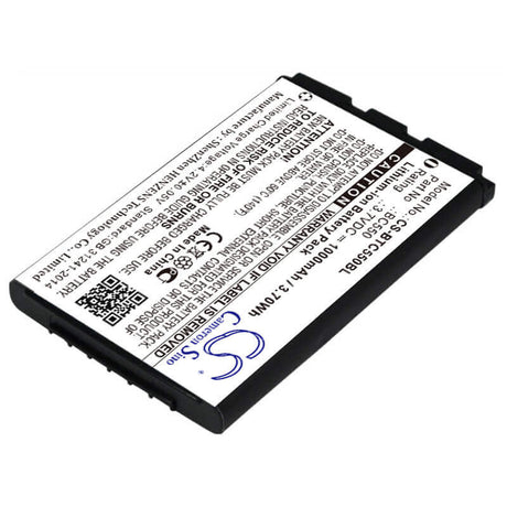 3.7V, Li-ion, 1000mAh, Payment Terminal battery fits Bitel, Bc550, Ic5500, 3.70Wh Payment Terminal Cameron Sino Technology Limited