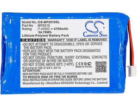 7.4V, Li-Polymer, 4700mAh, Equipment battery fits Bk Precision, Bp5210, 2510, 2510 Oscilloscopes, 34.78Wh Equipment, Survey, Test Cameron Sino Technology Limited