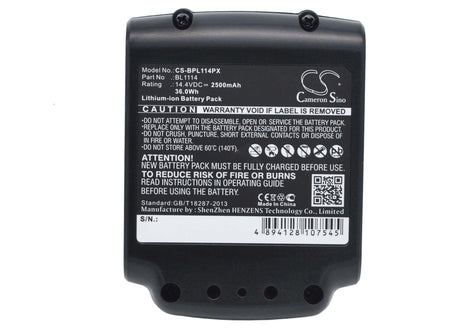 14.4V, Li-ion, 2500mAh, Power Tools battery fits Black & Decker, Bl1114, Asl146bt12a, Asl146k, 36Wh Power Tools Cameron Sino Technology Limited (Power Tools)