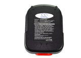 12.0V, Ni-MH, 1500mAh, Power Tools battery fits Black & Decker, Firestorm, 244760-00, Bd12psk, Bd18psk, 18Wh Power Tools Cameron Sino Technology Limited (Power Tools)