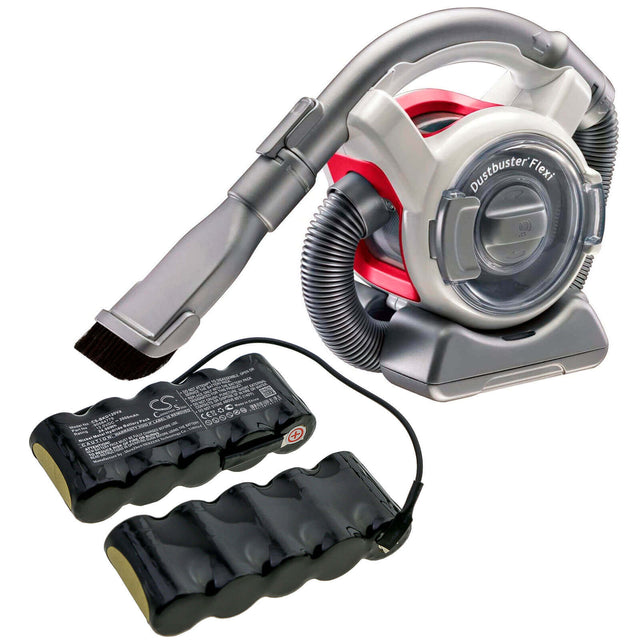 12.0V, Ni-MH, 2000mAh, Vacuum battery fits Black & Decker, Dustbuster Flexi Cyclonic Acti, Flexi Pd1080 H2, Pd1200 H1, 24.00Wh Vacuum Cameron Sino Technology Limited