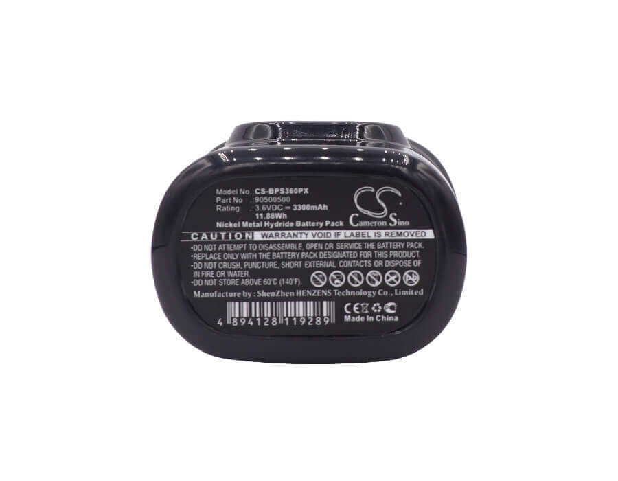 3.6V, Ni-MH, 3300mAh, batterie pour outils électriques compatible avec Black & Decker, 90500500, Fs360, Fs360 Type 1, 11.88Wh Outils électriques Cameron Sino Technology Limited (Outils électriques)