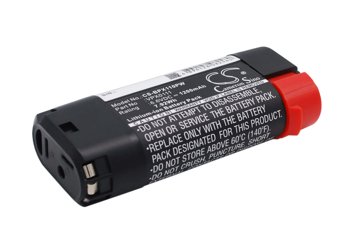 6.6V, Li-ion, 1200mAh, Power Tools battery fits Black & Decker, Vpx0111, Vpx1101, Vpx1101x, 7.92Wh Power Tools Cameron Sino Technology Limited (Power Tools)