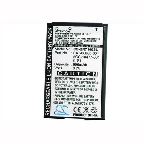 3.7V, Li-ion, 900mAh, SmartPhone battery fits Blackberry, Acc-10477-001, 7100, 7100g, 3.33Wh Mobile, SmartPhone Cameron Sino Technology Limited (Smartphone)