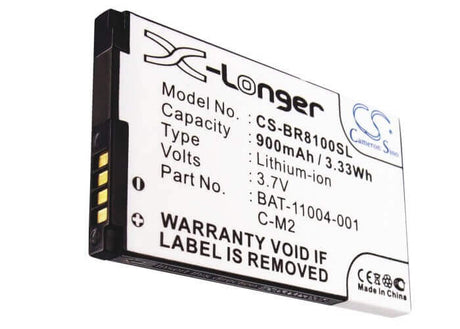 3.7V, Li-ion, 900mAh, SmartPhone battery fits Blackberry, Bat-11004-001, 8100, 8100c, 3.33Wh Mobile, SmartPhone Cameron Sino Technology Limited (Suspended)