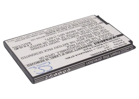 3.7V, Li-ion, 1100mAh, SmartPhone battery fits Blackberry, Js1, Curve 9220, Curve 9230, 4.07Wh Mobile, SmartPhone Cameron Sino Technology Limited (Suspended)