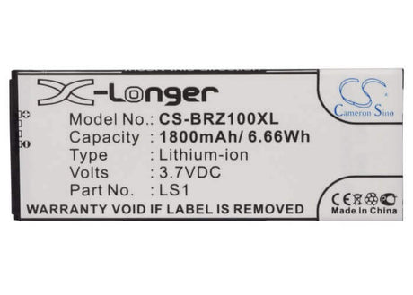 3.7V, Li-ion, 1800mAh, SmartPhone battery fits Porsche Design, Blackberry, Acc-51546-201, Bbstl100-4, Bbstl100-4w, 6.66Wh Mobile, SmartPhone Cameron Sino Technology Limited (Smartphone)