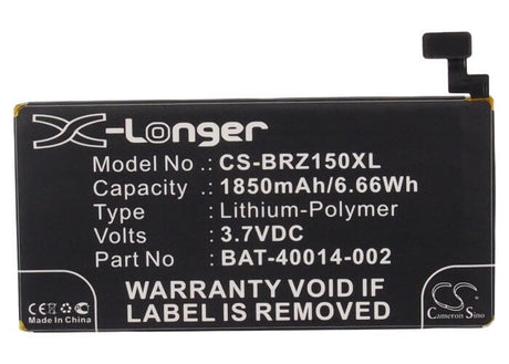 3.7V, Li-Polymer, 1850mAh, SmartPhone battery fits Blackberry, Bat-40014-002, Z15, 6.85Wh Mobile, SmartPhone Cameron Sino Technology Limited (Smartphone)