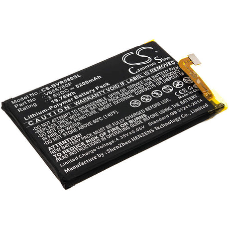 3.8V, Li-Polymer, 5200mAh, SmartPhone battery fits Blackview, V685780p, Bv5800, 19.76Wh Mobile, SmartPhone Cameron Sino Technology Limited (Smartphone)