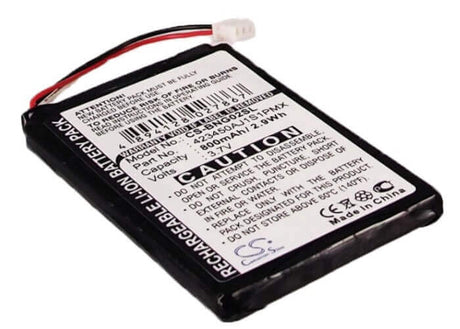 3.7V, Li-ion, 800mAh, GPS battery fits Blaupunkt, 423450aj1s1pmx, Travelpilot 100, Travelpilot 1300, 2.96Wh GPS, Navigator Cameron Sino Technology Limited