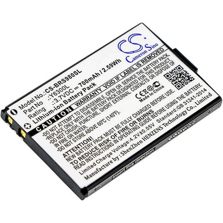 Li-ion, Headset Battery For Blinc, G2, Oneal, Rf710 3.7v, 700mah - 2.59wh Wireless Headset Cameron Sino Technology Limited   