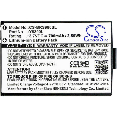 Li-ion, Headset Battery For Blinc, G2, Oneal, Rf710 3.7v, 700mah - 2.59wh Wireless Headset Cameron Sino Technology Limited   