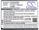 3.7V, Li-ion, 1200mAh, SmartPhone battery fits Blu, Navon, C615044130l, A090l, A090u, 4.44Wh Mobile, SmartPhone Cameron Sino Technology Limited (Smartphone)
