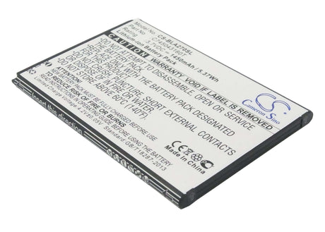 3.7V, Li-ion, 1450mAh, SmartPhone battery fits Blu, C745043160t, A270, A270a, 5.37Wh Mobile, SmartPhone Cameron Sino Technology Limited (Smartphone)