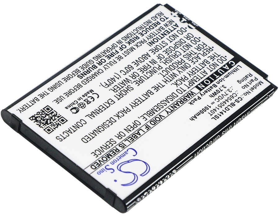 3.7V, Li-ion, 1000mAh, SmartPhone battery fits Blu, C654405140t, D140k, D141k, 3.7Wh Mobile, SmartPhone Cameron Sino Technology Limited (Smartphone)