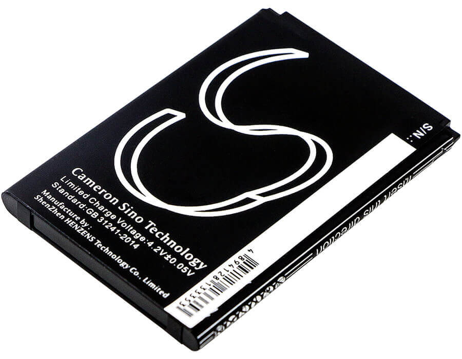 3.7V, Li-ion, 1000mAh, SmartPhone battery fits Blu, C654405140t, D140k, D141k, 3.7Wh Mobile, SmartPhone Cameron Sino Technology Limited (Smartphone)