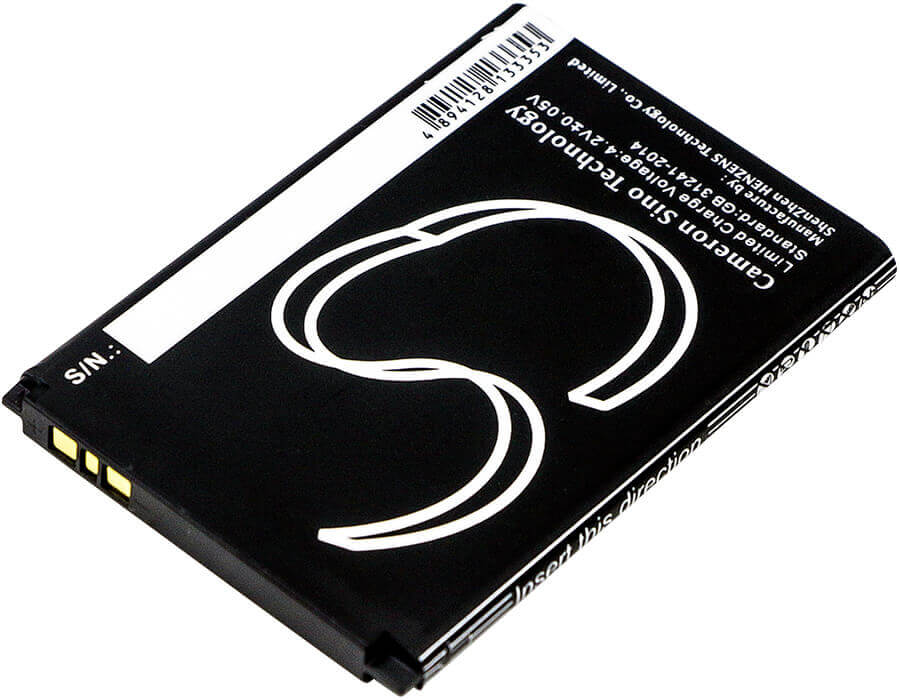 3.7V, Li-ion, 1000mAh, SmartPhone battery fits Blu, C654405140t, D140k, D141k, 3.7Wh Mobile, SmartPhone Cameron Sino Technology Limited (Smartphone)