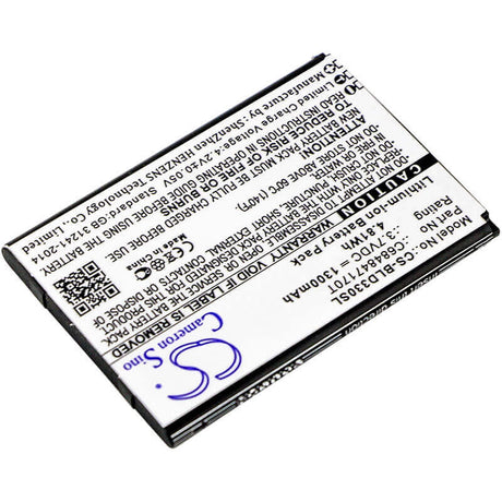 3.7V, Li-ion, 1300mAh, SmartPhone battery fits Blu, C684847170t, D330, Dash Music 2, 4.81Wh Mobile, SmartPhone Cameron Sino Technology Limited (Suspended)