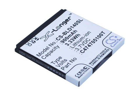 3.7V, Li-ion, 900mAh, SmartPhone battery fits Blu, C474705100t, D140, D141s, 3.33Wh Mobile, SmartPhone Cameron Sino Technology Limited (Smartphone)