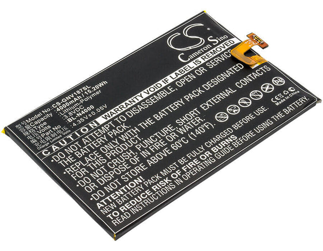 3.8V, Li-Polymer, 4000mAh, SmartPhone battery fits Gionee, Blu, Bl-n4000, Energy X Lte E0010uu, 15.2Wh Mobile, SmartPhone Cameron Sino Technology Limited (Smartphone)